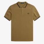 jeans mode Fred Perry M3600 P96 camel noir 1