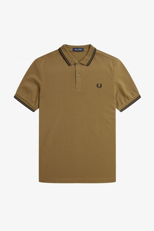 jeans mode Fred Perry M3600 P96 camel noir 1