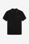jeans mode Fred Perry M3600 Q27 noir camel 1