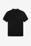 Polo M3600 (Q39)  - Noir - Bordeaux- Fred Perry