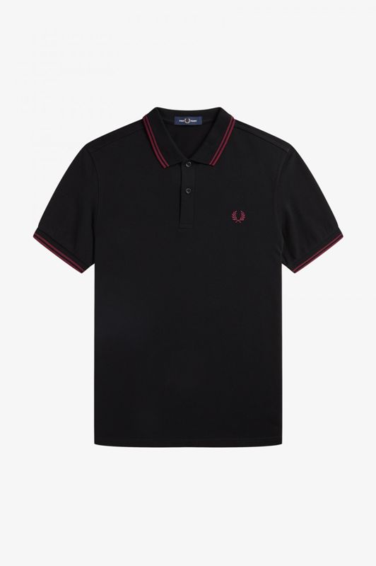 jeans mode Fred Perry polo q39 noir bdx 1