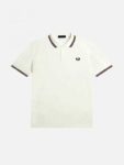 JEANS MODE FRED PERRY M3600 T60 BLANC NEIGE ROUGE BRULE MARINE 1