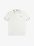 Polo M3600 (U83) Blanc neige -Grège -Pierre chaude - Fred Perry