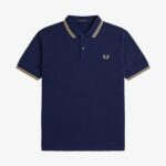 JEANS MODE FRED PERRY M3600 U95 MARINE CREME GLACEE 1