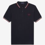 JEANS MODE FRED PERRY T55 MARINE BLANC ROUGE 1