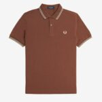 JEANS MODE FRED PERRY W52 MARRON WHISKY AVOINE 1