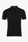Polo M3600 (W68) Noir - Carrington road brick - marron whisky -   Fred Perry