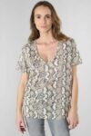 T.SHIRT Argent - python  - Le Temps des Cerises