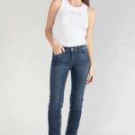 LE TEMPS DES CERISES Jeans pulp regular taille haute bleu JFPULPREWA235 JEANS MODE 1