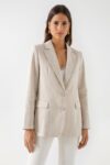 Blazer en lin - Beige - Salsa