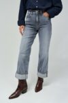 Jean's  Faith push in droit - Gris  - Salsa