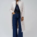 2100888 101 manteau long Salsa Ecru 1 jeans mode