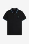 Polo M3600 (X50) Noir -Gris fumé  -Bleu clair - Fred Perry