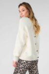 LE TEMPS DES CERISES PULL DAISY CREME JEANS MODE 2