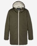 Parka longue doublée sherpa kaki  - "Bluster  "  - SCHOTT