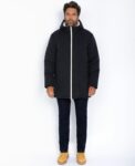 Parka longue doublée sherpa navy  - "Bluster  "  - SCHOTT