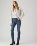 Jean's 724 Taille Haute Straight " Blue Wave Dark - Bleu" - Levi's